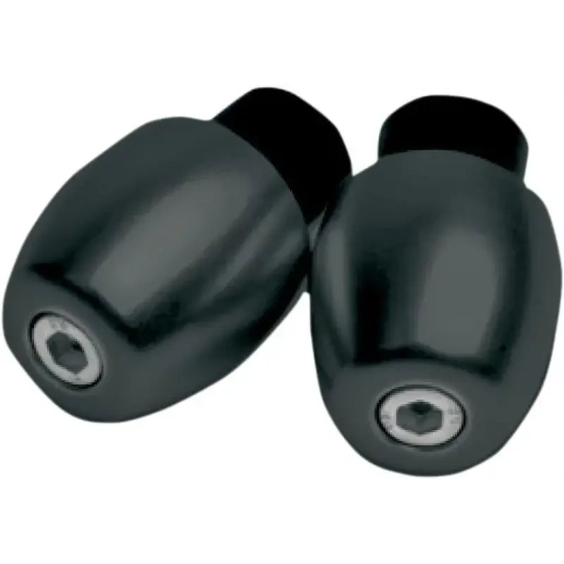 HANDLEBAR END 18MM STEEL BLACK