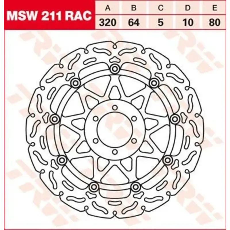 BRAKE ROTOR FLOATING 320 RAC-DESIGN