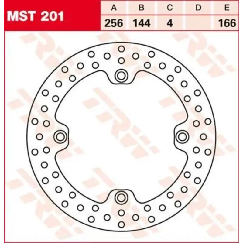 BRAKE ROTOR ROUND FIXED 256 FRONT