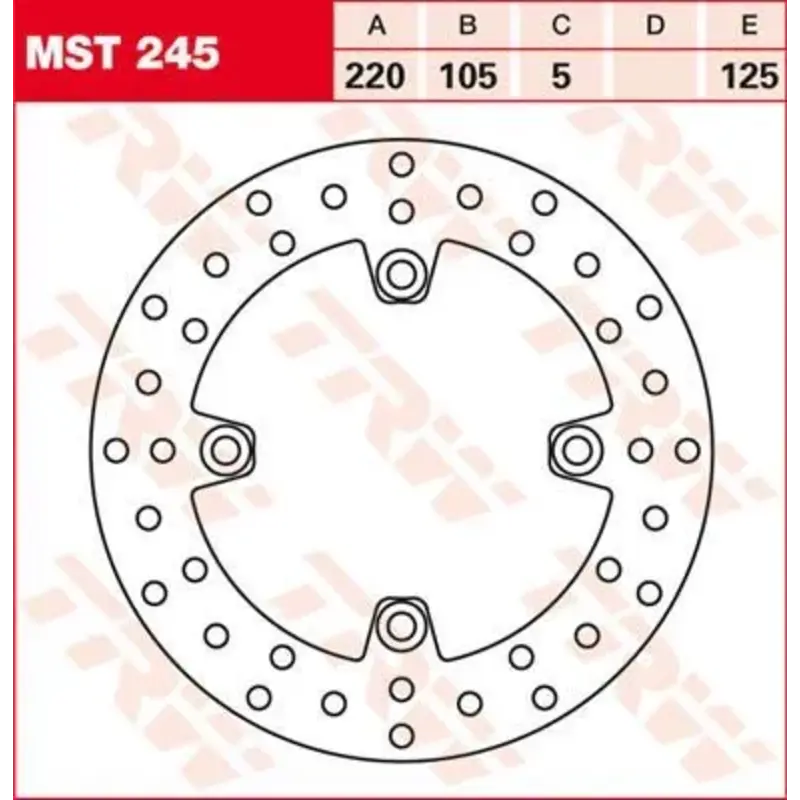 BRAKE ROTOR FIXED 220 ROUND REAR
