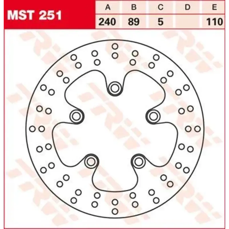 BRAKE ROTOR FIXED 240 ROUND REAR