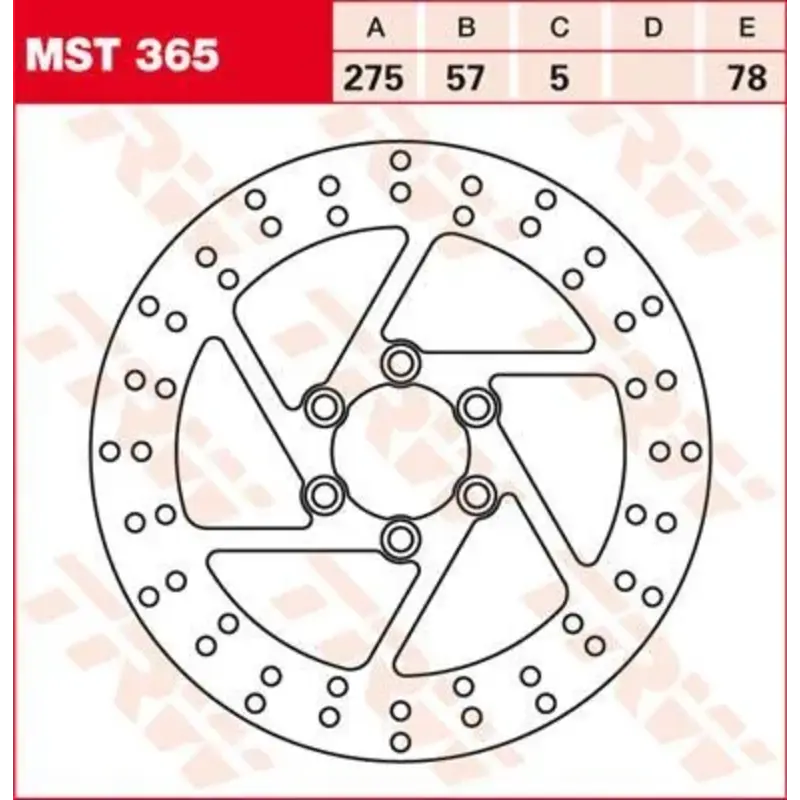 BRAKE ROTOR ROUND FIXED 275 REAR