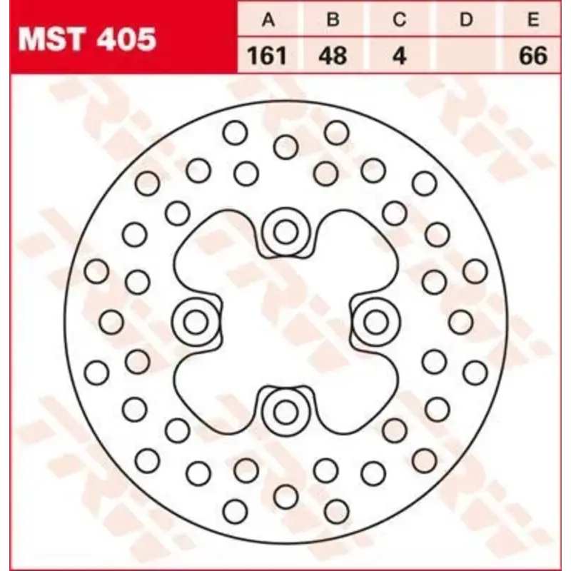 BRAKE ROTOR FIXED 161 ROUND FRONT