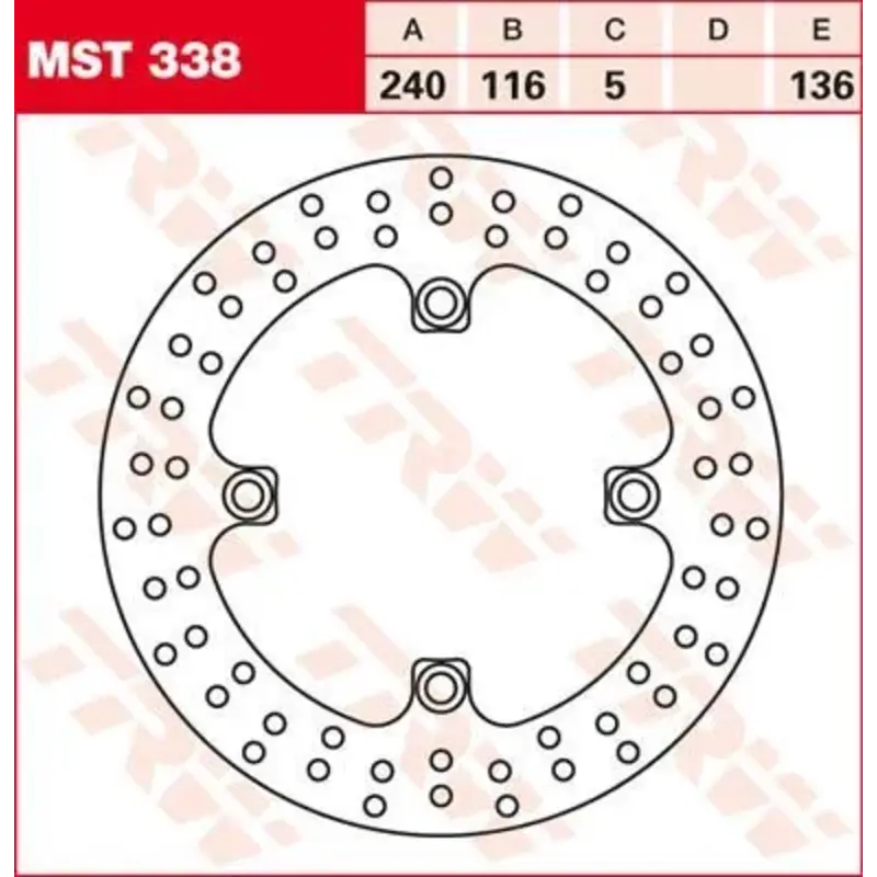 BRAKE ROTOR FIXED 240 ROUND REAR