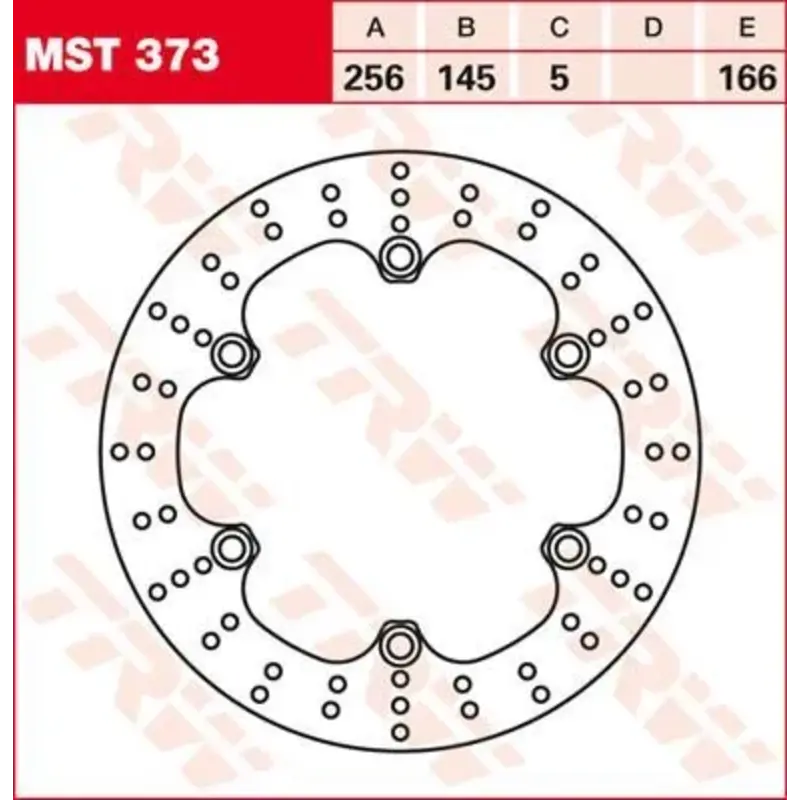 BRAKE ROTOR FIXED 256 ROUND FRONT/REAR