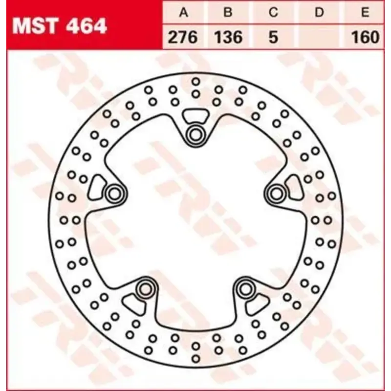 BRAKE ROTOR FIXED 276 ROUND REAR