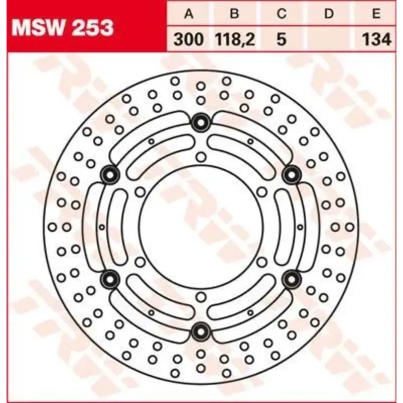 BRAKE ROTOR FLOATING ROUND