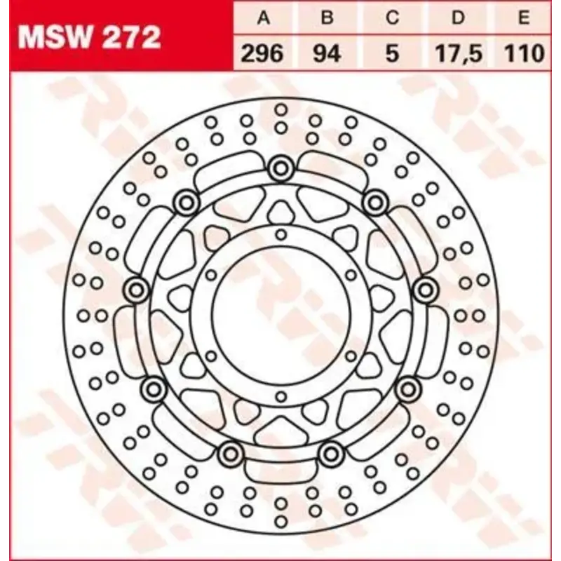 BRAKE ROTOR FLOATING ROUND