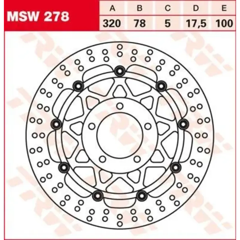 BRAKE ROTOR FLOATING ROUND