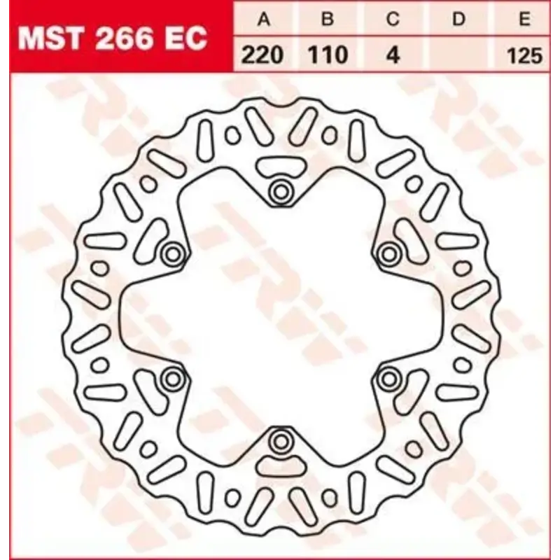 BRAKE ROTOR FIXED EC-CROSS-DESIGN WAVE
