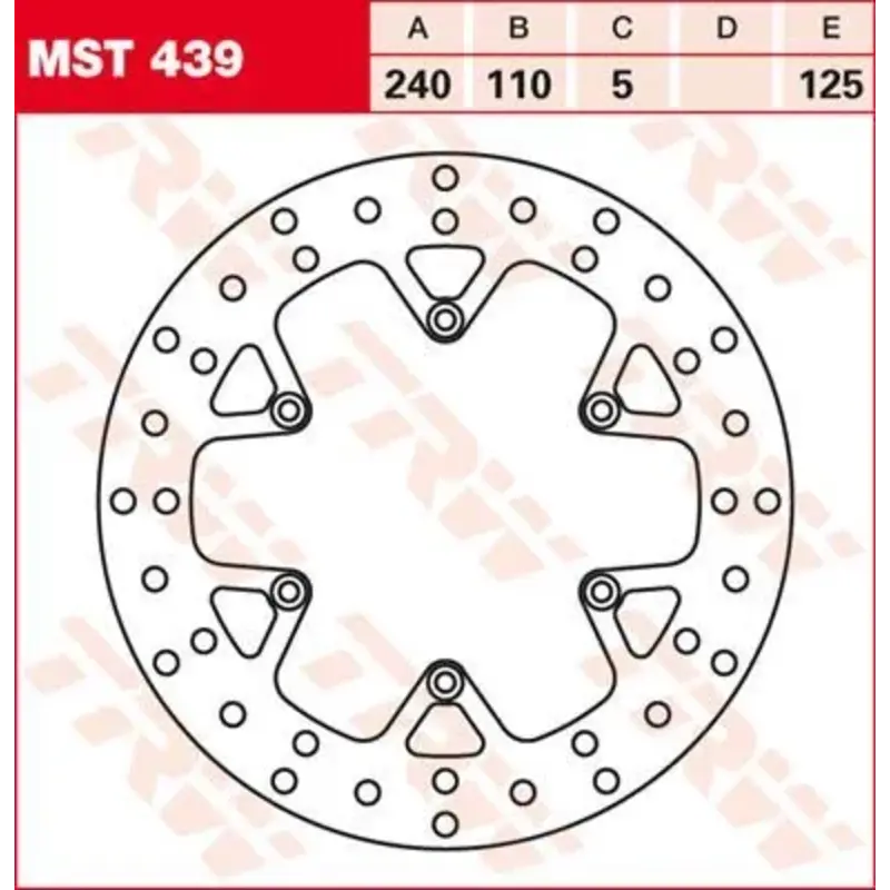 BRAKE ROTOR FIXED ROUND