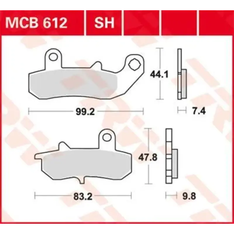 BRAKE PAD ALLROUND ORGANIC