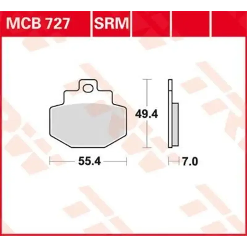 BRAKE PAD ALLROUND ORGANIC
