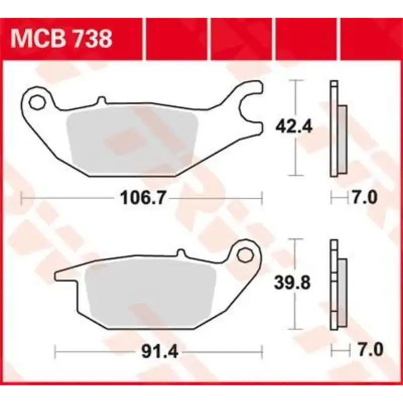BRAKE PAD ALLROUND ORGANIC
