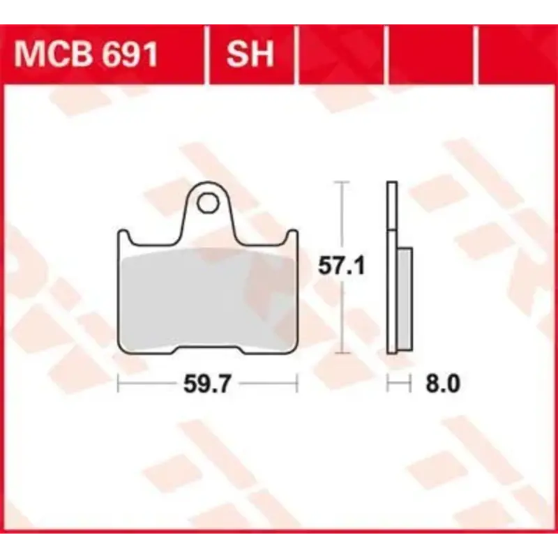 BRAKE PAD ALLROUND ORGANIC