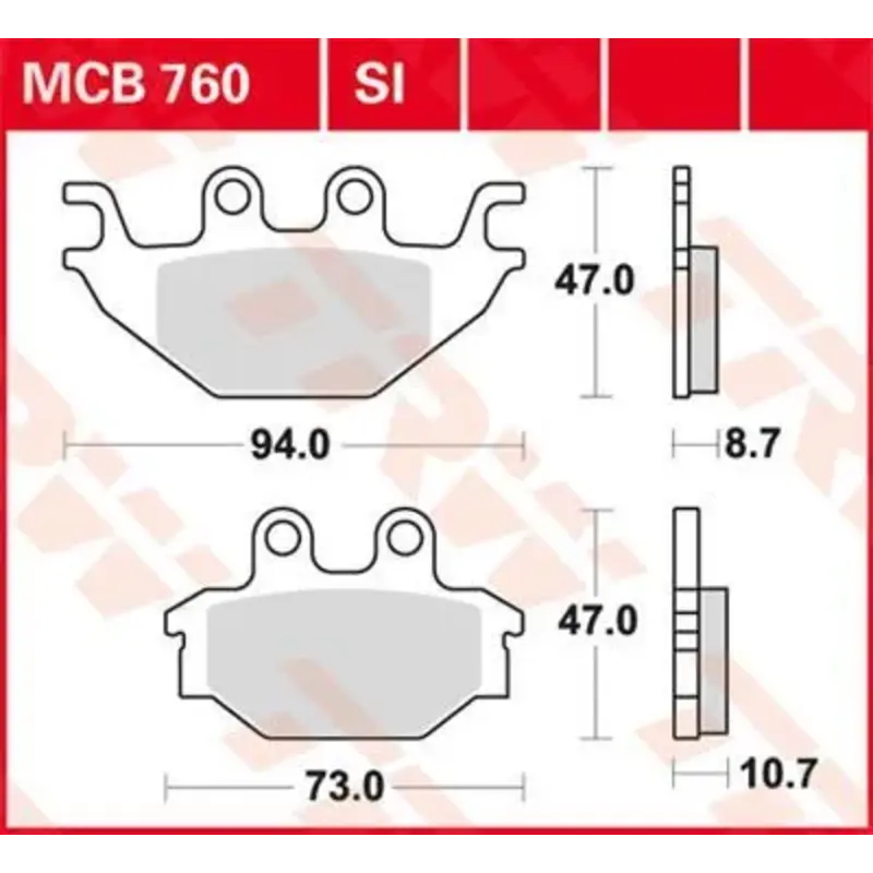 BRAKE PAD ALLROUND ORGANIC