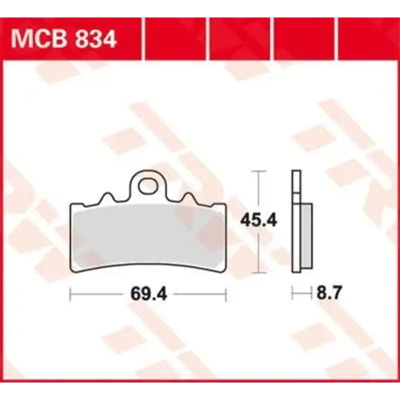 BRAKE PAD ALLROUND ORGANIC STANDARD