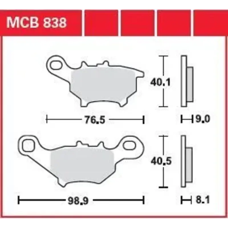 BRAKE PAD ALLROUND ORGANIC STANDARD