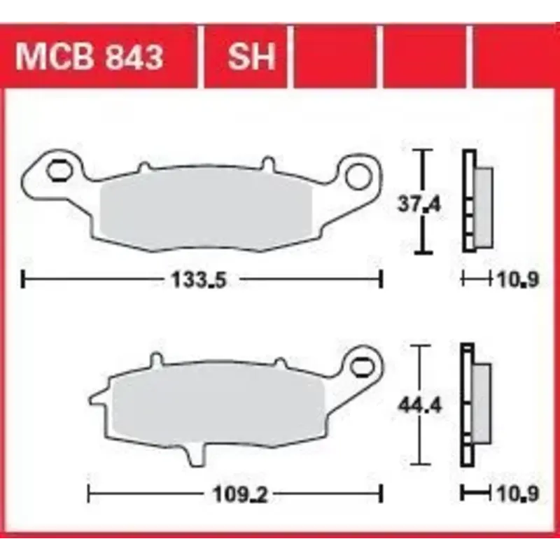 BRAKE PAD ALLROUND ORGANIC STANDARD