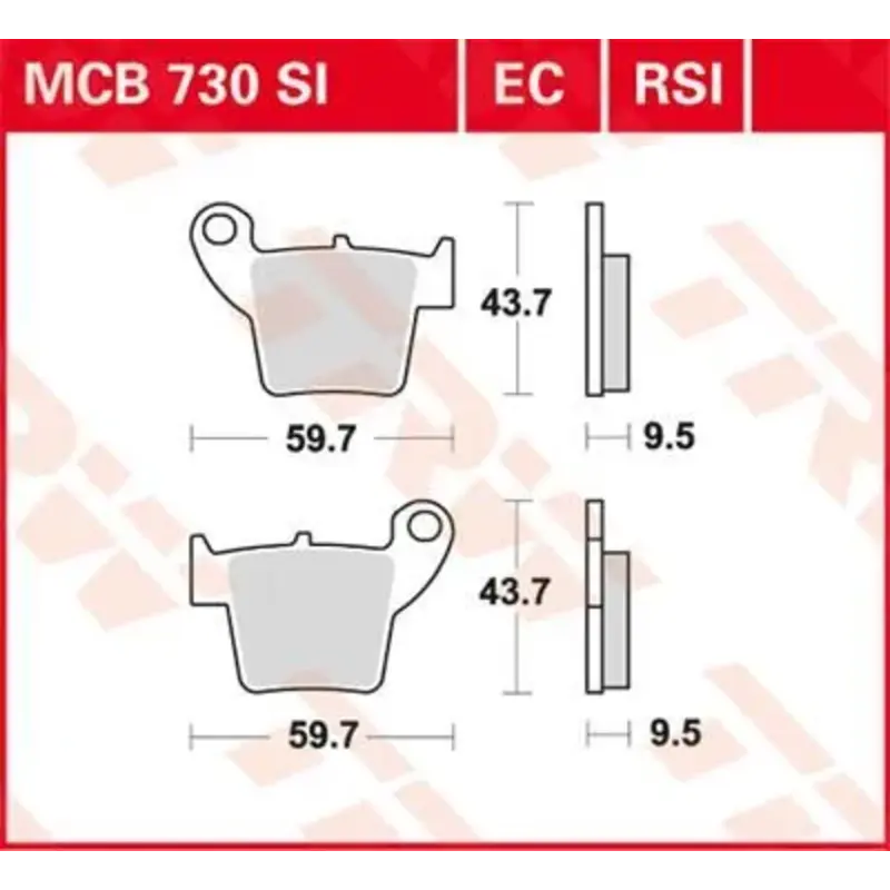 BRAKE PAD EC-ORGANIC OFFROAD
