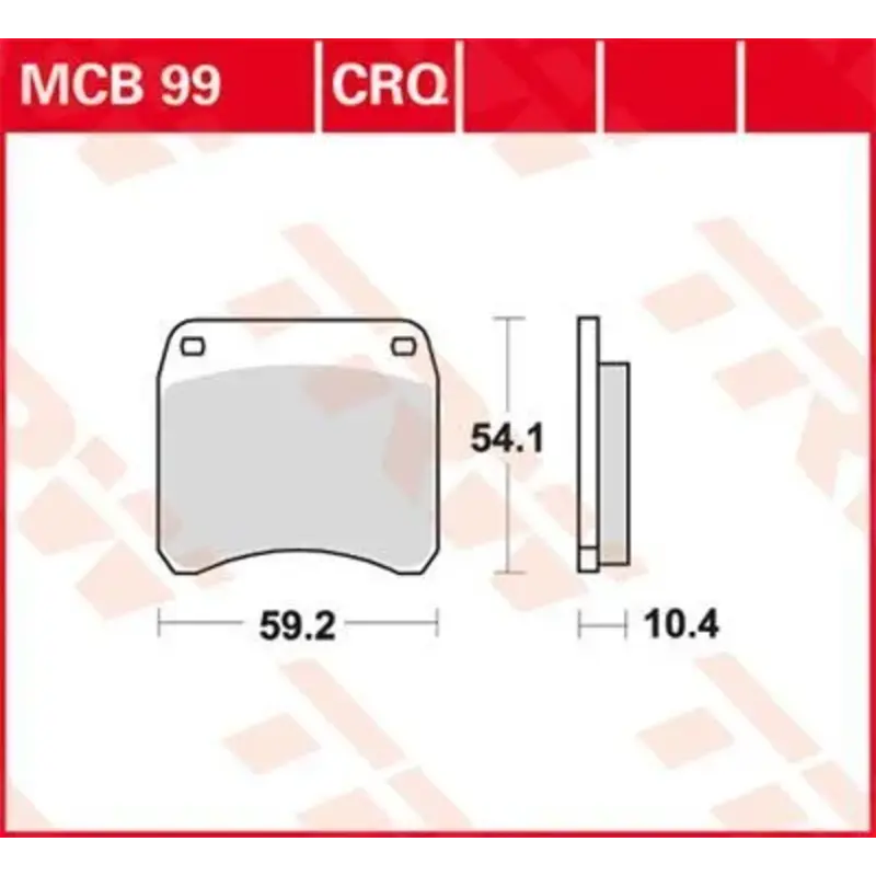 BRAKE PAD CRQ HYPER-CARBON RACING