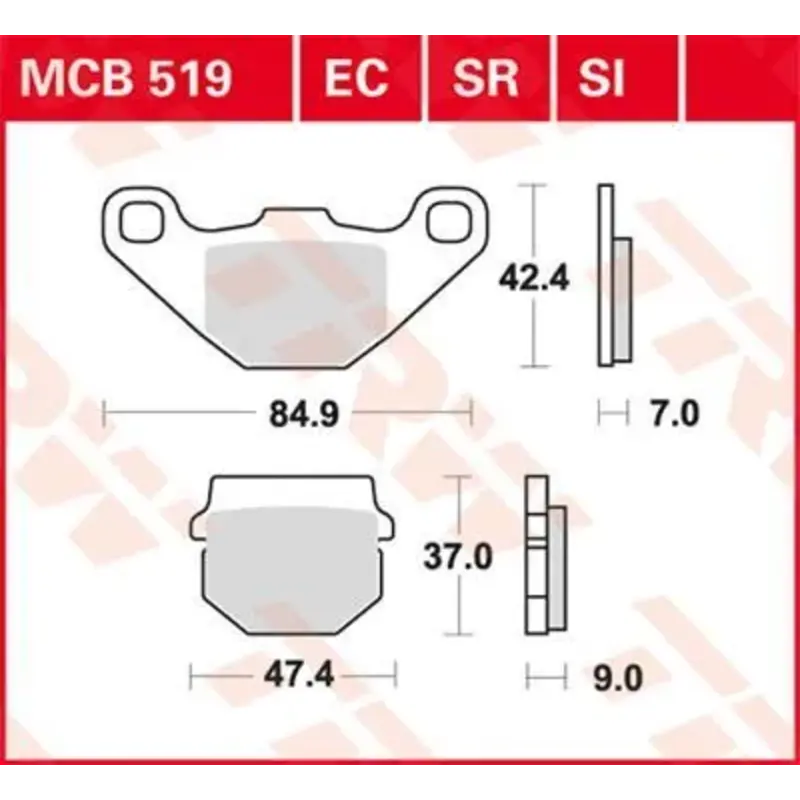 BRAKE PAD SI SINTER OFFROAD