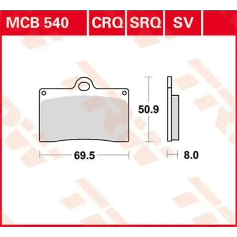 BRAKE PAD CRQ CARBON RACE