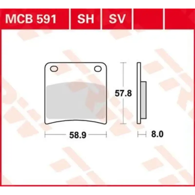 BRAKE PAD SV SINTER PERFORMANCE