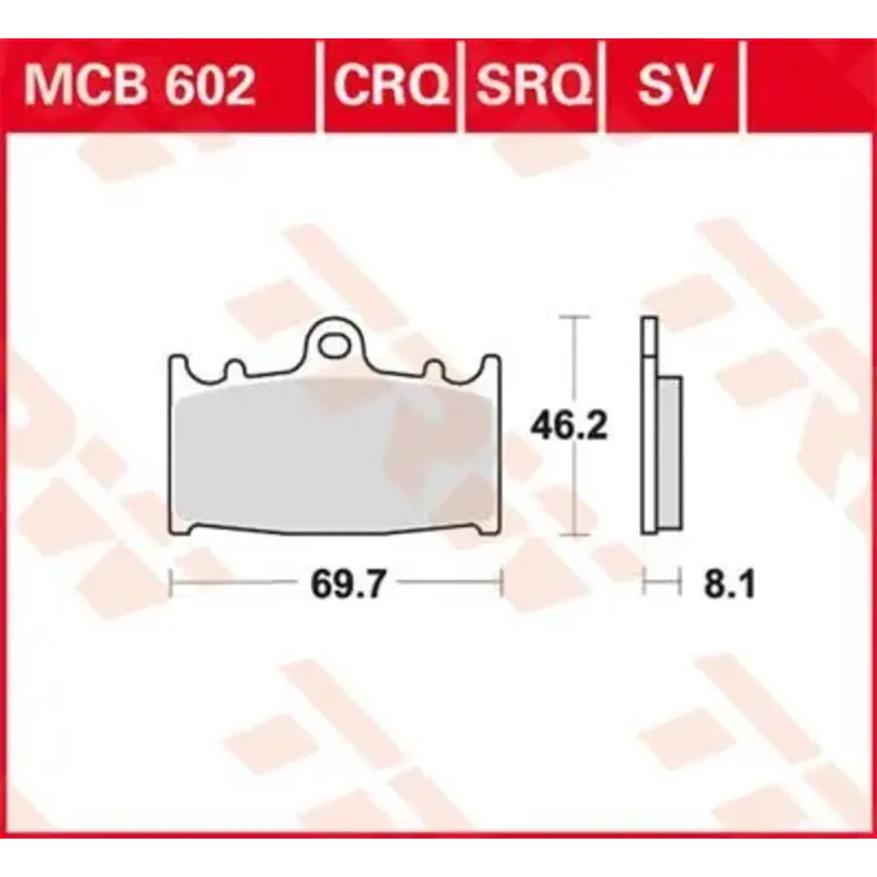 BRAKE PAD SV SINTER PERFORMANCE STREET