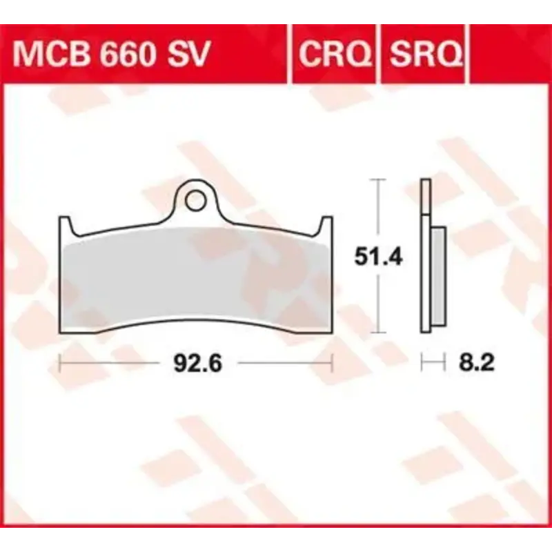 BRAKE PAD SV SINTER PERFORMANCE STREET