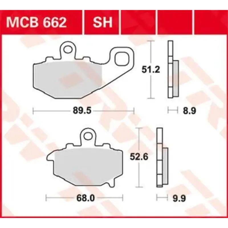 BRAKE PAD SH SINTER PERFORMANCE STREET & ROAD TRACKS