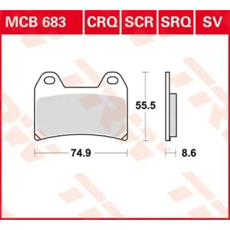 BRAKE PAD CRQ HYPER-CARBON RACING