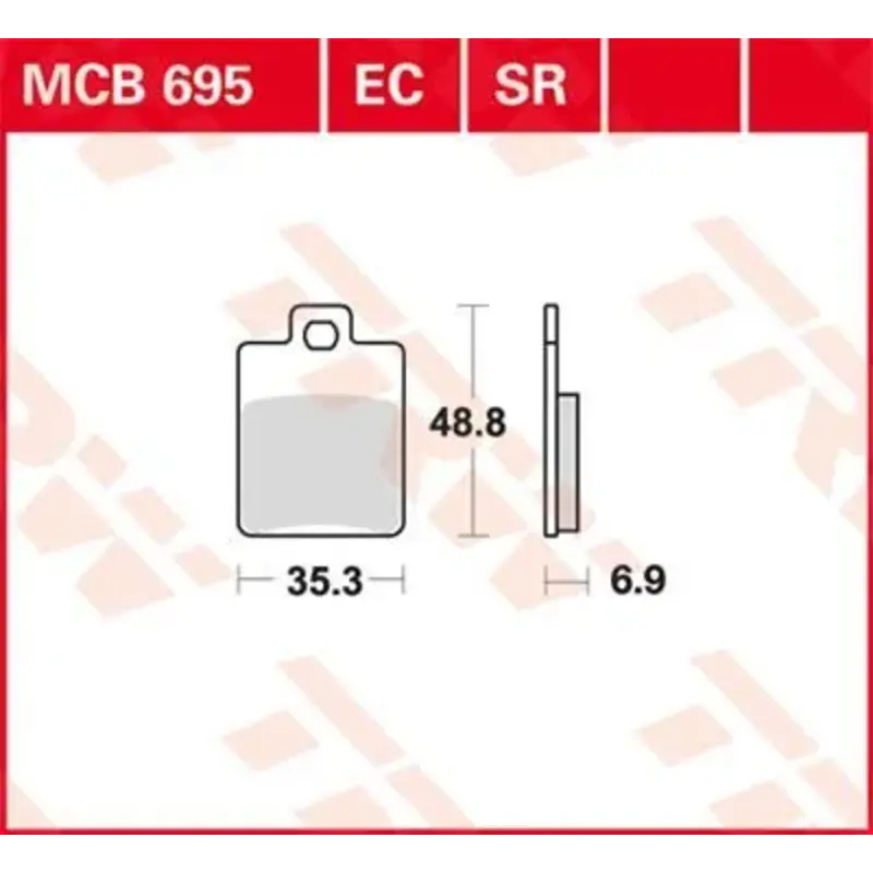BRAKE PAD SR SINTER SCOOTER