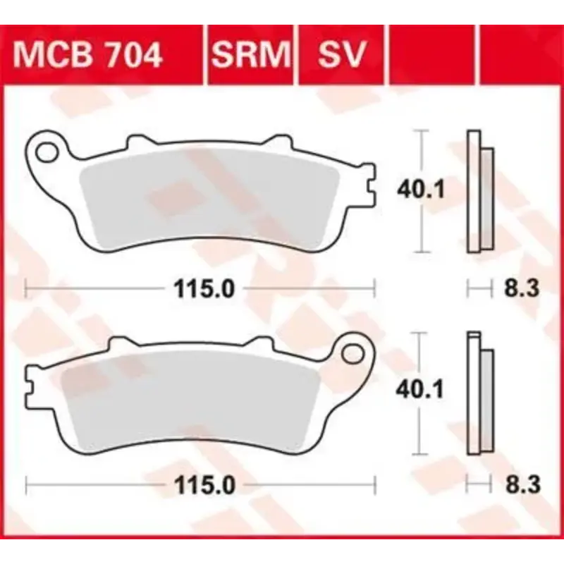 BRAKE PAD SV SINTER PERFORMANCE STREET