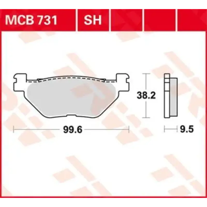 BRAKE PAD SH SINTER PERFORMANCE STREET & ROAD TRACKS