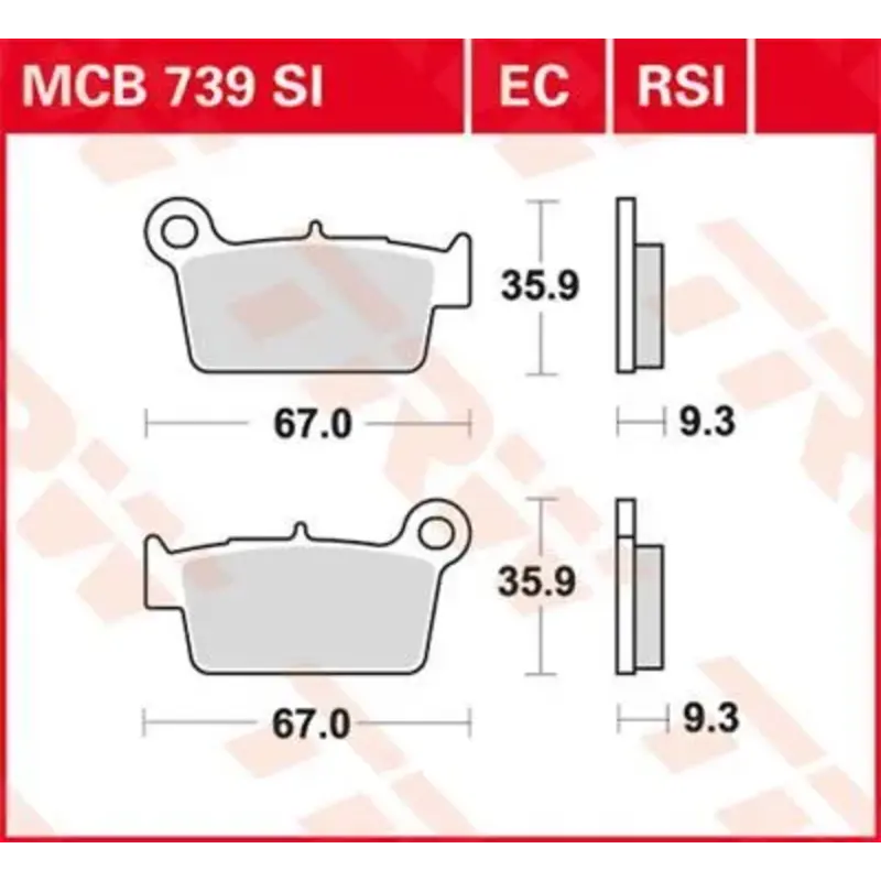 BRAKE PAD SI SINTER OFFROAD