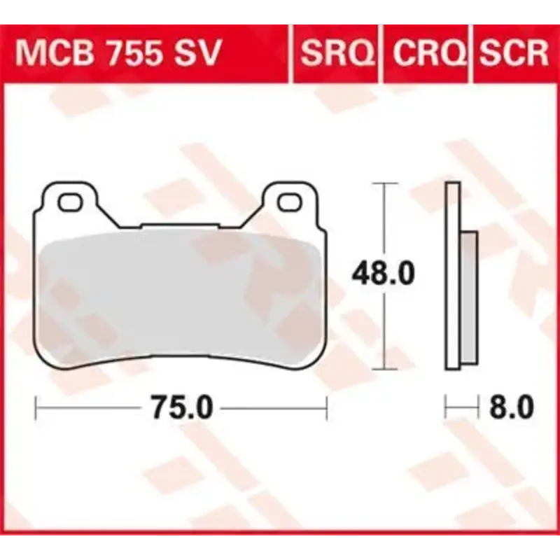 BRAKE PAD CRQ HYPER-CARBON RACING