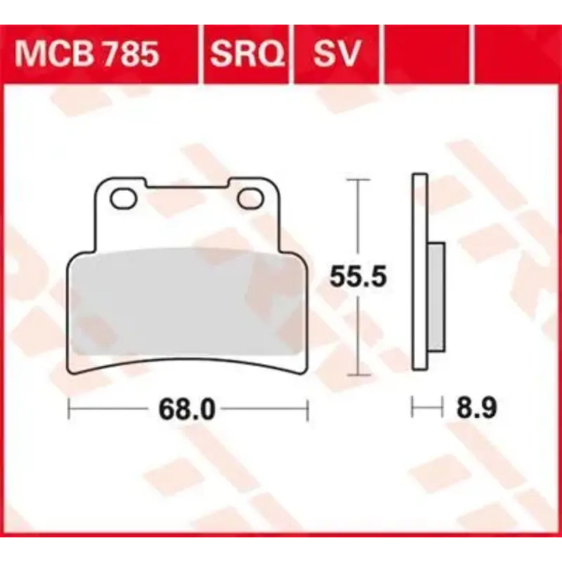 BRAKE PAD SV SINTER PERFORMANCE STREET
