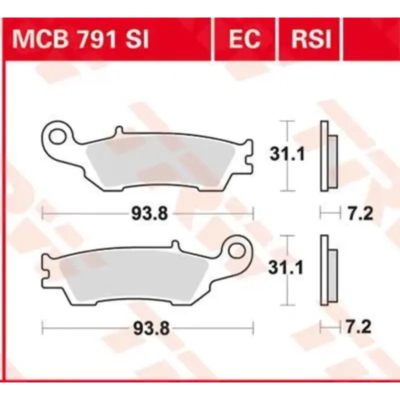 BRAKE PAD SI SINTER OFFROAD