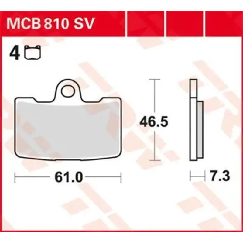 BRAKE PAD SV SINTER PERFORMANCE STREET