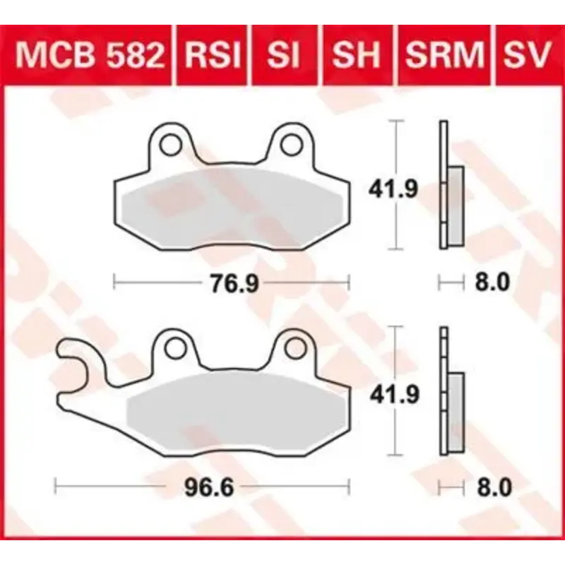 BRAKE PAD SH SINTER PERFORMANCE STREET & ROAD TRACKS