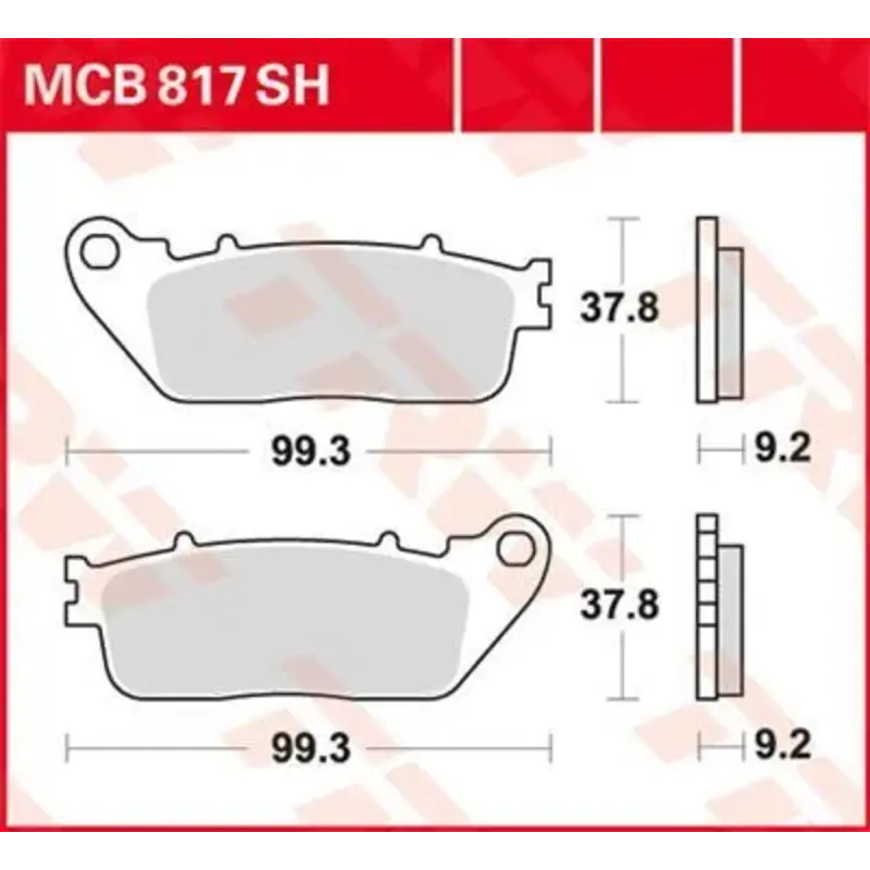 BRAKE PAD SH SINTER PERFORMANCE STREET & ROAD TRACKS