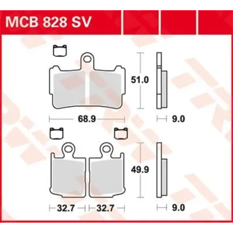 BRAKE PAD SV SINTER PERFORMANCE STREET