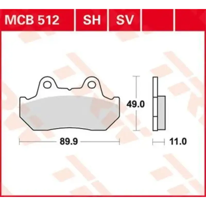 BRAKE PAD SH SINTER PERFORMANCE STREET & ROAD TRACKS