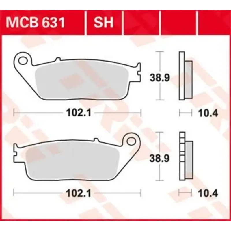 BRAKE PAD SRM SINTER SCOOTER  125