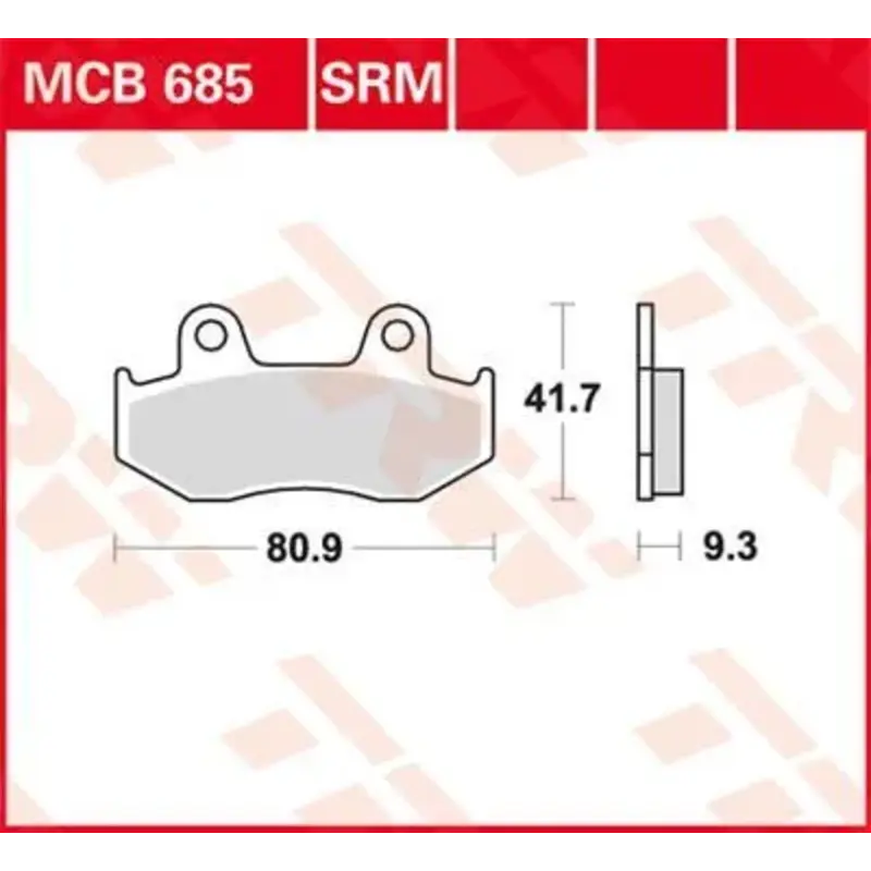 BRAKE PAD SRM SINTER SCOOTER  125