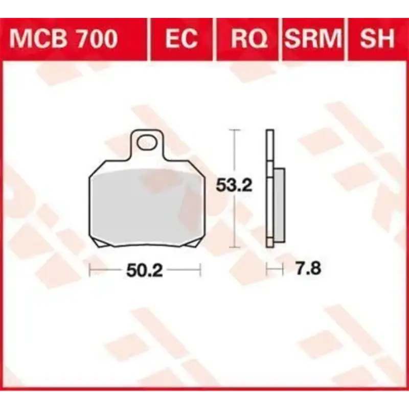 BRAKE PAD SRM SINTER SCOOTER  125