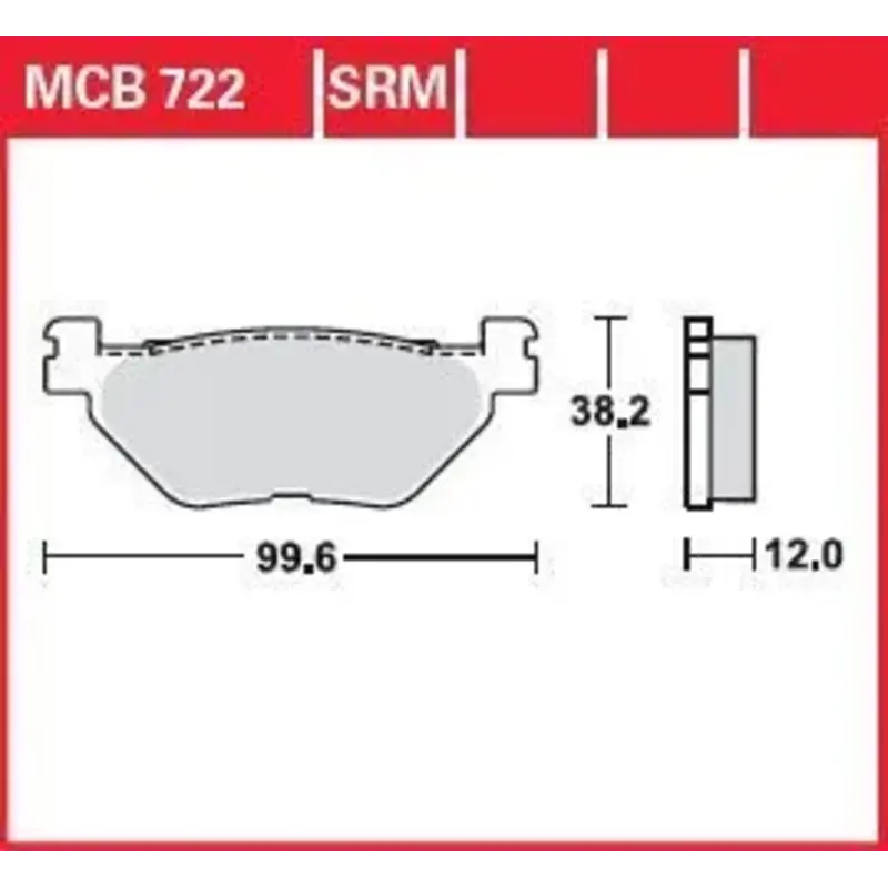 BRAKE PAD SRM SINTER SCOOTER  125