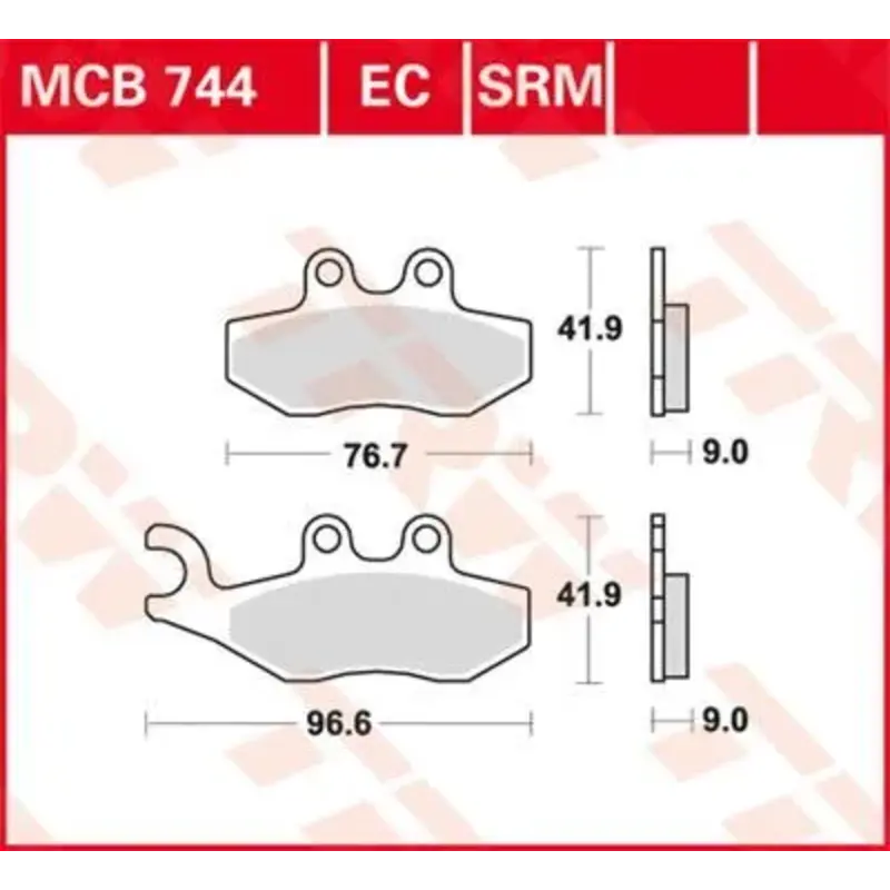 BRAKE PAD SRM SINTER SCOOTER  125