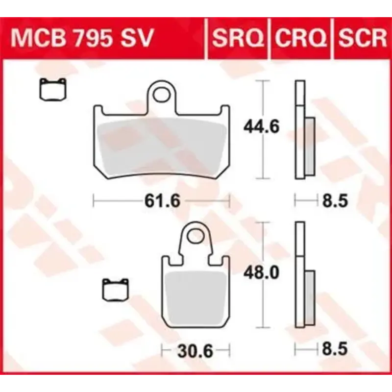BRAKE PAD SCR SINTER CARBON RACE LONGLIFE